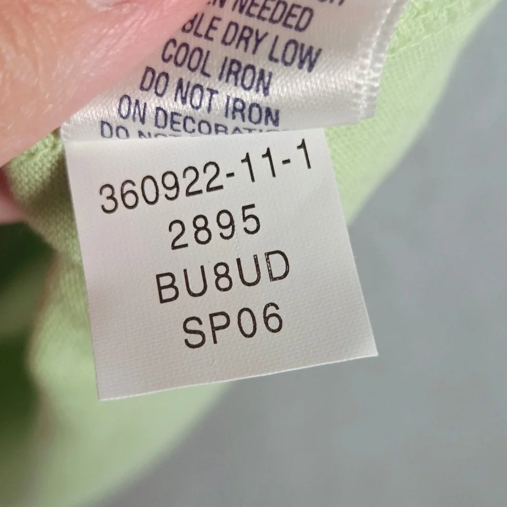 NEW‎ 2006 Old Navy Girl XXL 16 Flutter Sleeve Top Light Green T Shirt Y2K 2000s